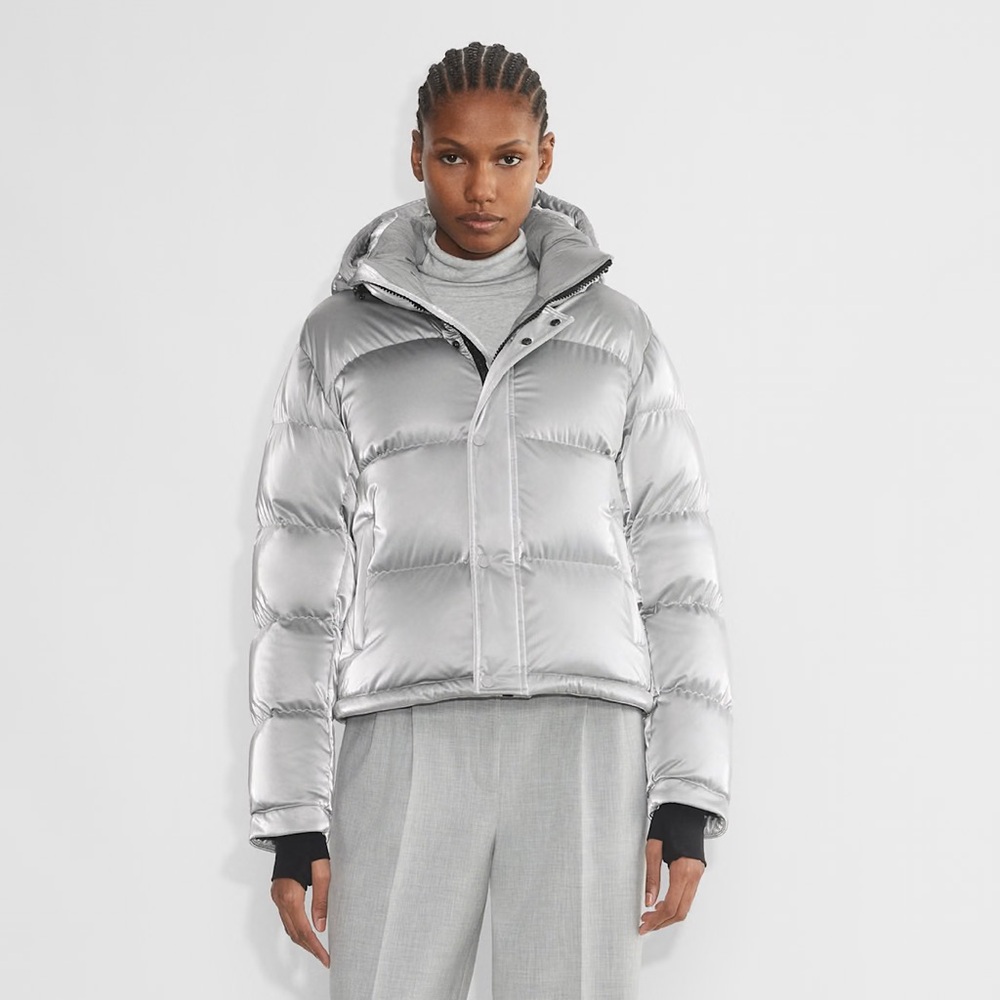 Aritzia The Super Puff Shorty in Liquid Shine Puffer M